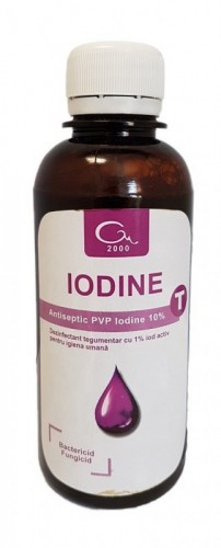 Iodine T - Dezinfectant tegumente pe baza de iod - 200 ml