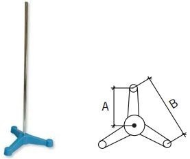 Stativ de laborator talpa stea 110 mm