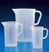 Pahar Berzelius material PP cu toarta, forma joasa - 500 ml