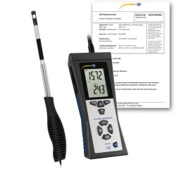 Anemometru cu sonda termica telescopica PCE-423 si certificat de calibrare ISO