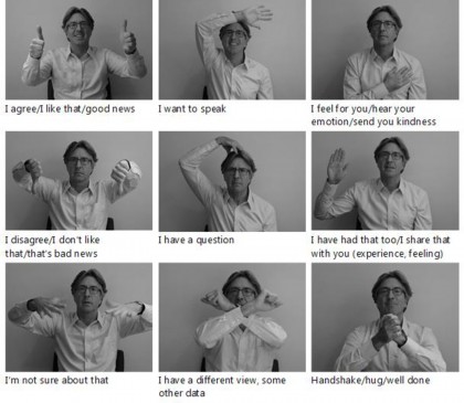 Tehnicile de comunicare bazate pe gesturi pot face întâlnirile video mai facile