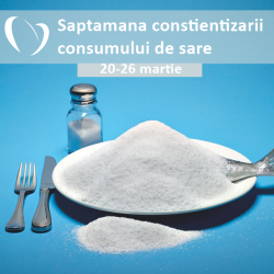 20-26 martie -Săptămâna Mondială de Conștientizare a Consumului de Sare