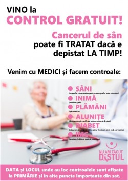 Testari gratuite pentru depistarea cancerului de san - Caravana „Nu am facut destul” vine in Timis, Hunedoara, Arad, Satu Mare si Bihor