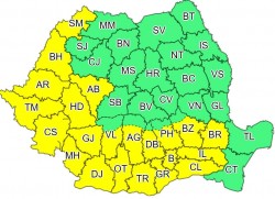 Cod galben de caniculă în 21 judeţe şi Bucureşti, în următoarele patru zile