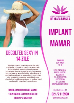 CHIRURGIE ESTETICA- PESTE 20 DE ANI EXPERIENTA- MARIRE SANI INCEPAND DE LA 2700 EURO- SIMULARE 3 D