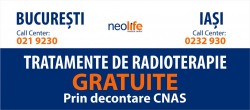 Tratamente de RADIOTERAPIE GRATUITE (pentru toti pacientii din judetele Iasi, Neamt, Vaslui, Suceava, Botosani) prin decontare integrala CNAS, in centrul din Iasi