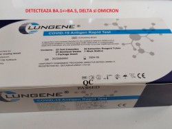 Test rapid antigen SARS Cov-2, CLUNGENE recoltare nazofaringiana, Recunoscut de DSP si CE