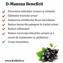 D-Manoza 700mg 60 Capsule, Tratament naturist Infectii urinare