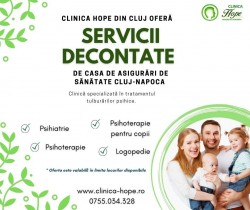 Clinica Hope din Cluj Napoca ofera SERVICII DECONTATE de CNAS