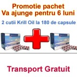 Reduceri medicale: 2 cutii Neptune Krill Oil la 180 de capsule+30 capsule CADOU, Transport GRATUIT