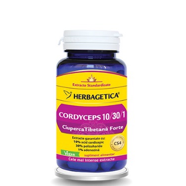 Cordyceps 10/ 30/ 1 Ciuperca Tibetană Forte – cea mai puternică formulă naturală pe bază de Cordyceps